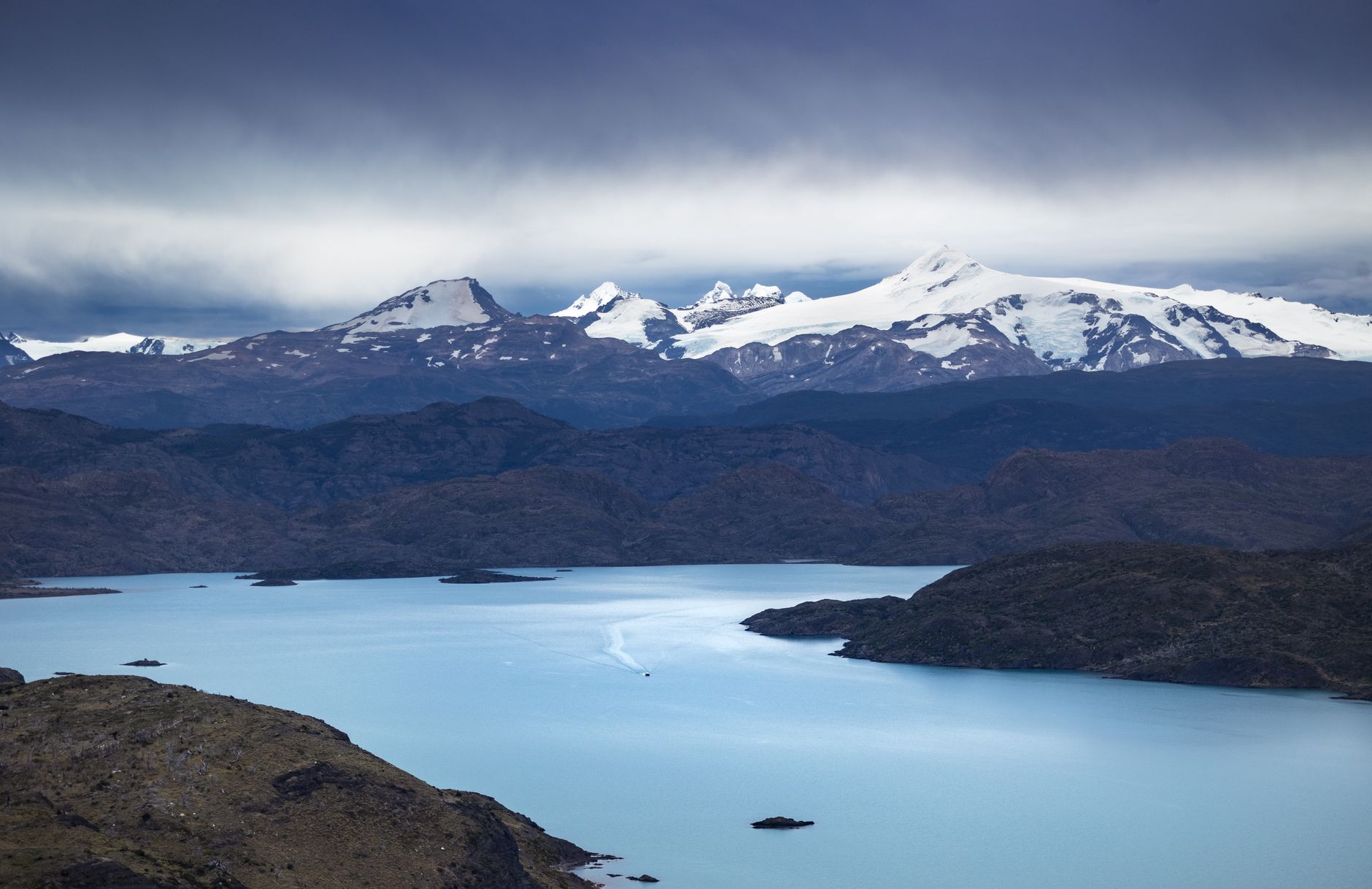 Patagonian fjord and glacier scenery